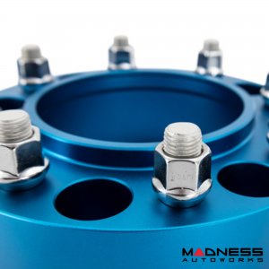Ford Bronco Wheel Spacers - Set of 2 - 30mm - M12 - Blue Ford Bronco Wheel Spacers - Set of 2 - 30mm - M12 - Blue
